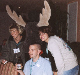 Dana, Brandi, Jason and a the Moose
