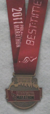 Philadelphia Marathon Medal