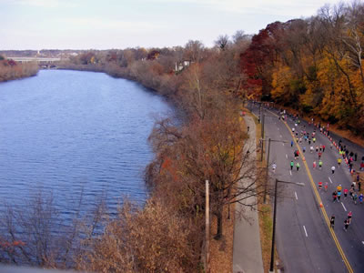 Marathon along the river