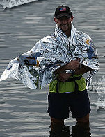 Bill in lake after marathon