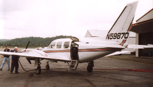Ray's twin engine flightseeing plane