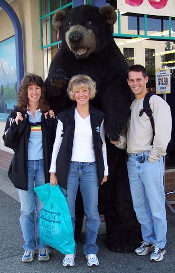 Lisa, Dana, Bill & a bear - compliments of Dana