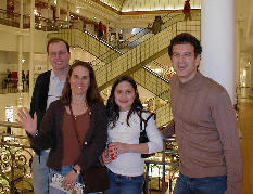 Jerry, Lorri, Maria, and Jack at indoor mall