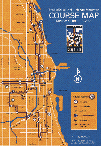 Chicago Marathon course map