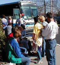 Delaware bus prepares for departure