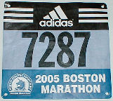 Ray's Boston Marathon bib