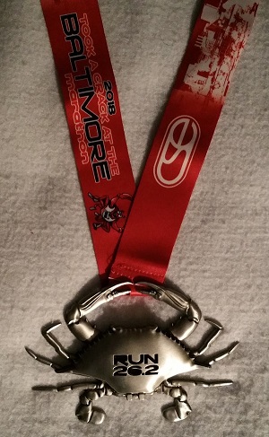Baltimore Marathon Finisher Medal