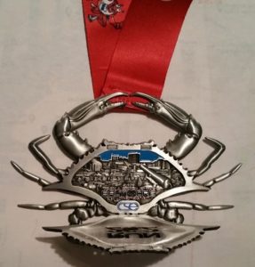 Baltimore Marathon finisher medal
